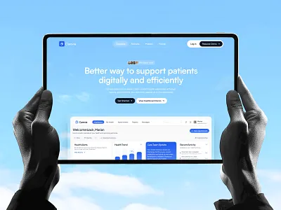 SaaS Landing Page dasjnpard health care healthcare landing page minimal design modern design product design saas saas landing page saas website saas website design uiux web design website