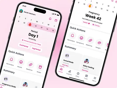 EveLife — Period, Pregnancy & Baby Feeding Tracker appdesign babyfeeding dailytracker evelife healthapp healthtech mobileapp motherapp motherhood periodtracker pregnancy ui uidesign uxui womenhealth