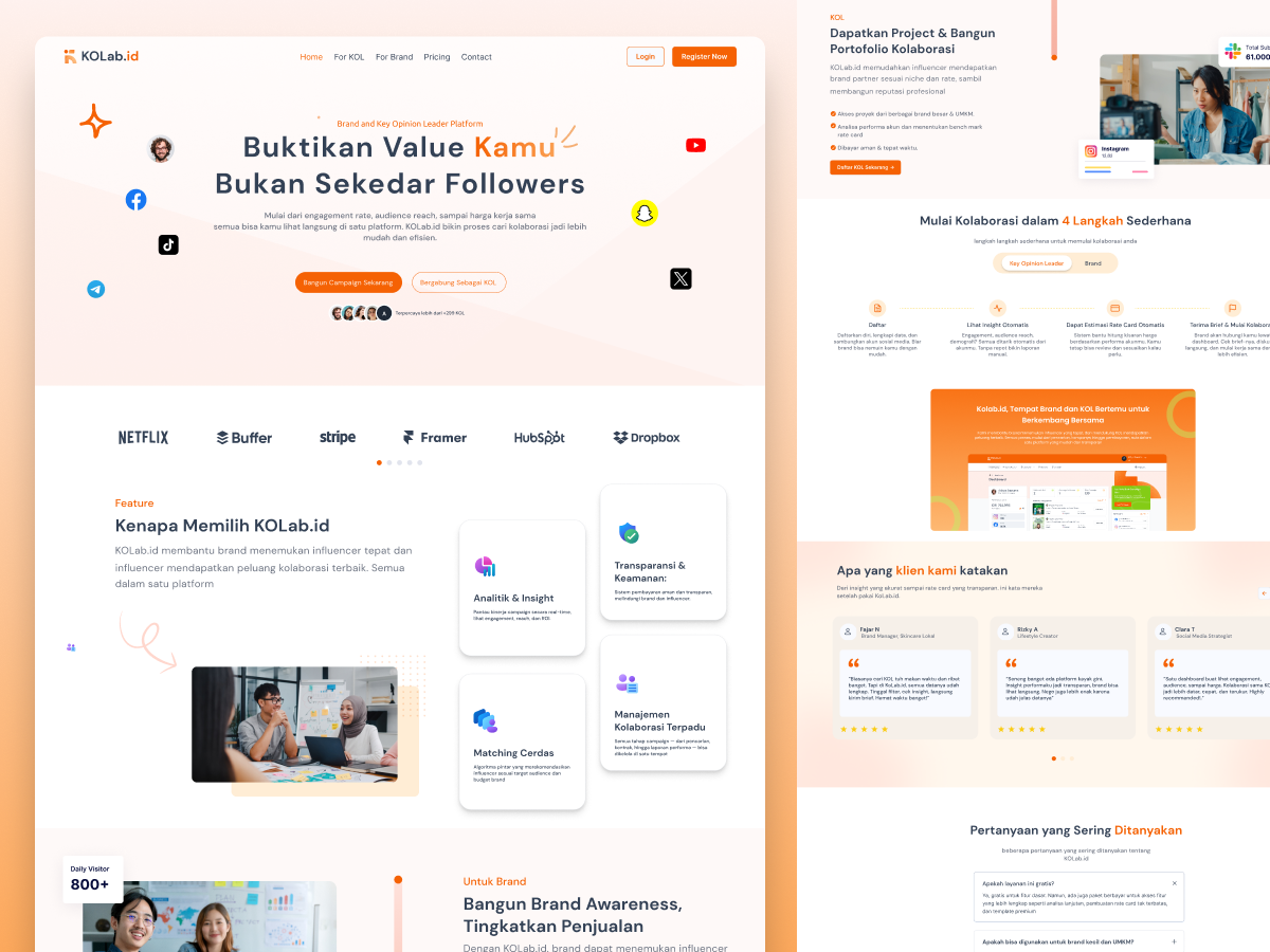 Influencer & Brand Collaboration Platform branding campaign influencer kol platform saas