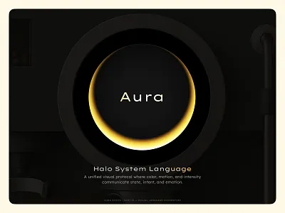 #01 AURA: Halo System Language coffee machine concept design design language design system embedded ui hmi human machine interface interaction design interface design iot product design prototype smart appliance system design ui architecture ux design visual language