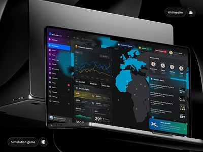 Simulation Dashboard UI – AirlineSim airline logo airplane dashboard airplane icon airplane logo airplane website app interfaces aviation website core app dashboard crash game dashboard design dashboard ui data visualization game dashboard modern dashboard phenomeon studio simulator logo ui ux design web app web dashboard