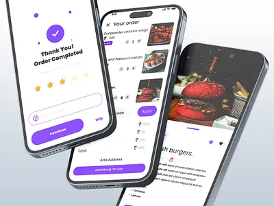 FeedFix – Food Delivery Mobile App UI/UX Design appui figmadesign foodapp mobile app ui uidesign uiux ux