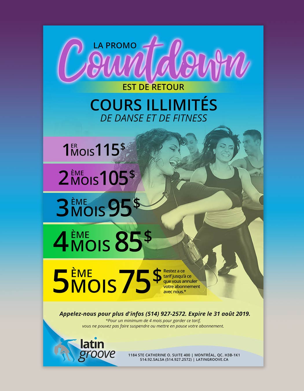 Dance School Promotion Poster graphic design posters