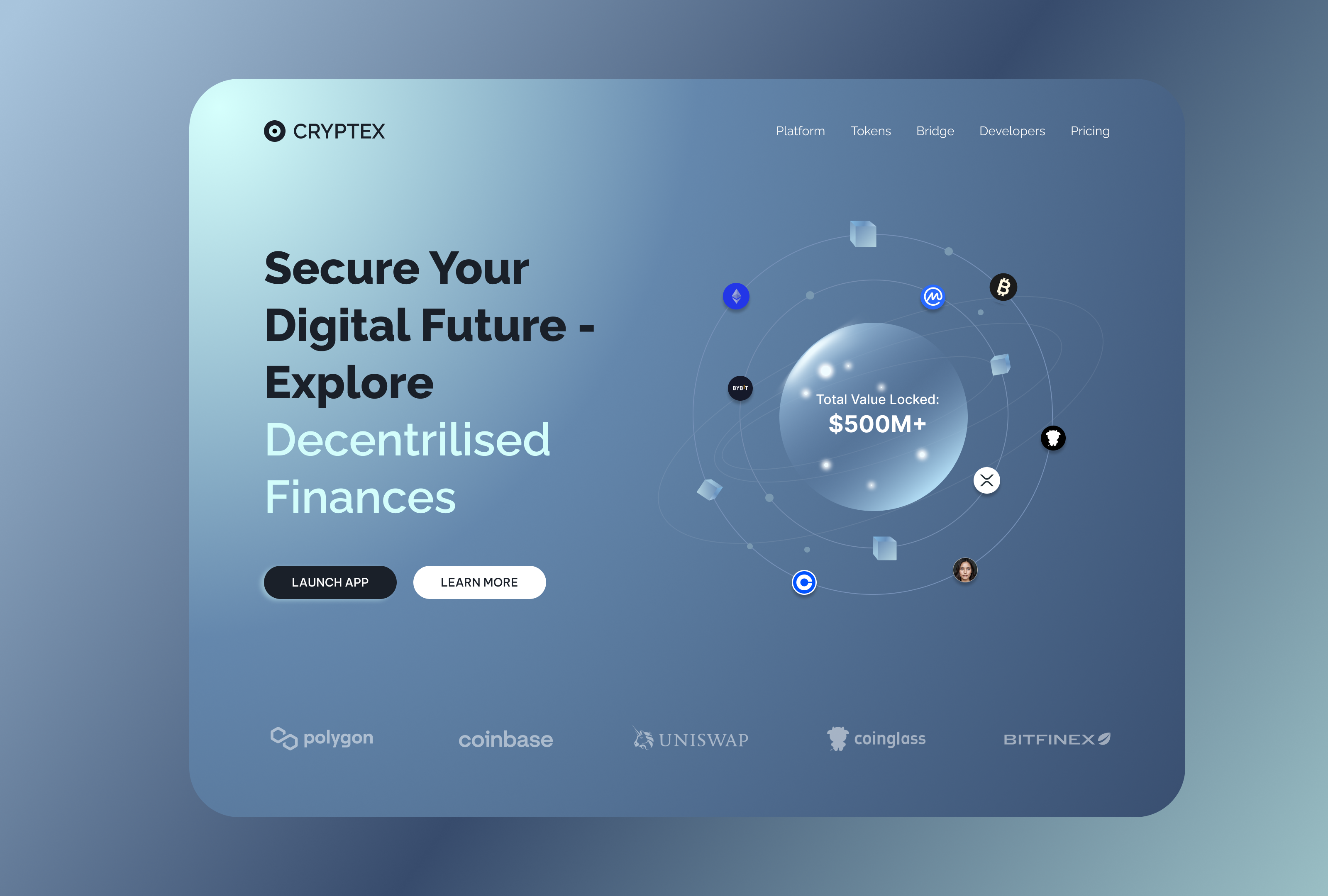 Example of Crypto Web App UI/UX Design