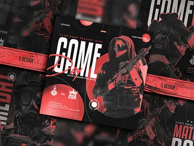 Game Day ads banner design e sports game game day game day post game post games games ads graphic design mvp design post template