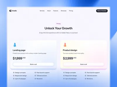 Pricing section agency branding design framer framer ui landing landing page landing web portfolio ui ui design web web design web ui