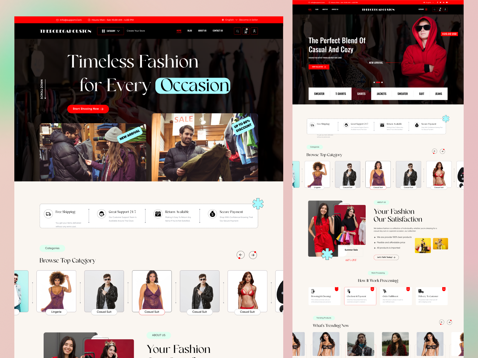 Example of UI/UX Design For Web & Mobile