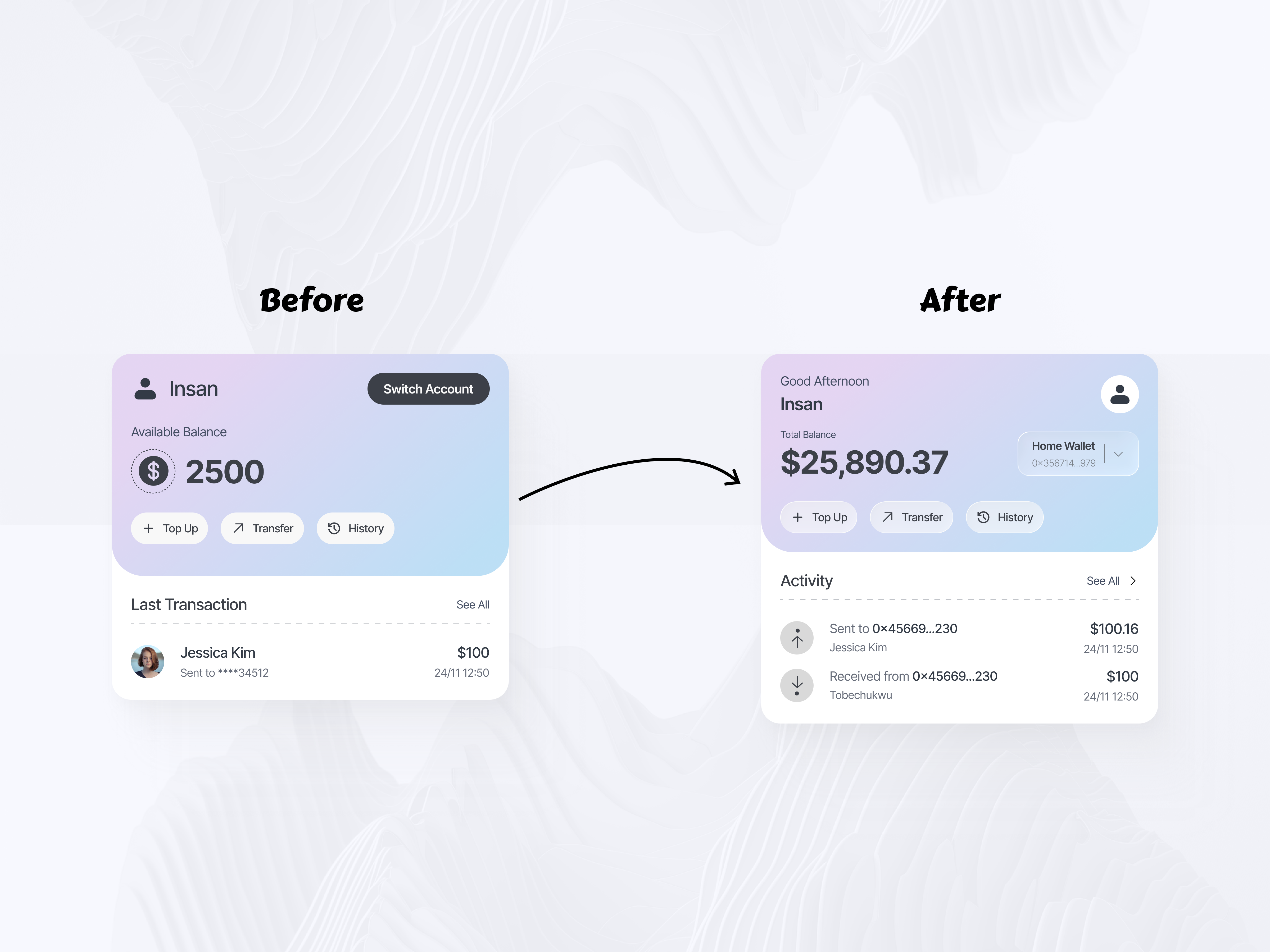 Quick Transfers & Simple Balance Tracking ⚡️ appdesign branding digitalwallet financeapp interactiondesign minimalui mobiledesign ui uiinspiration uiux userinterface walletapp