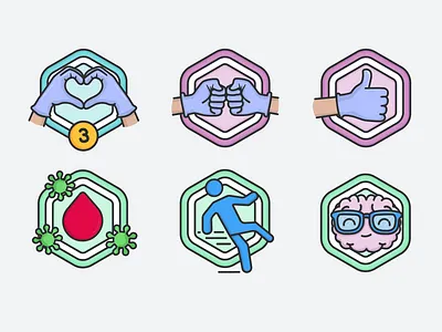 Little Wins badge badges branding healthcare icon illustration logo vector