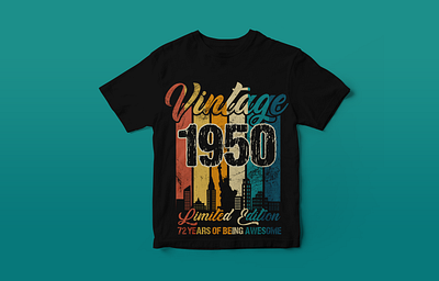 Vintage T-shirt Design branding design graphic design illustration logo tshirt tshirt design vector