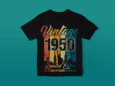 Vintage T-shirt Design branding design graphic design illustration logo tshirt tshirt design vector