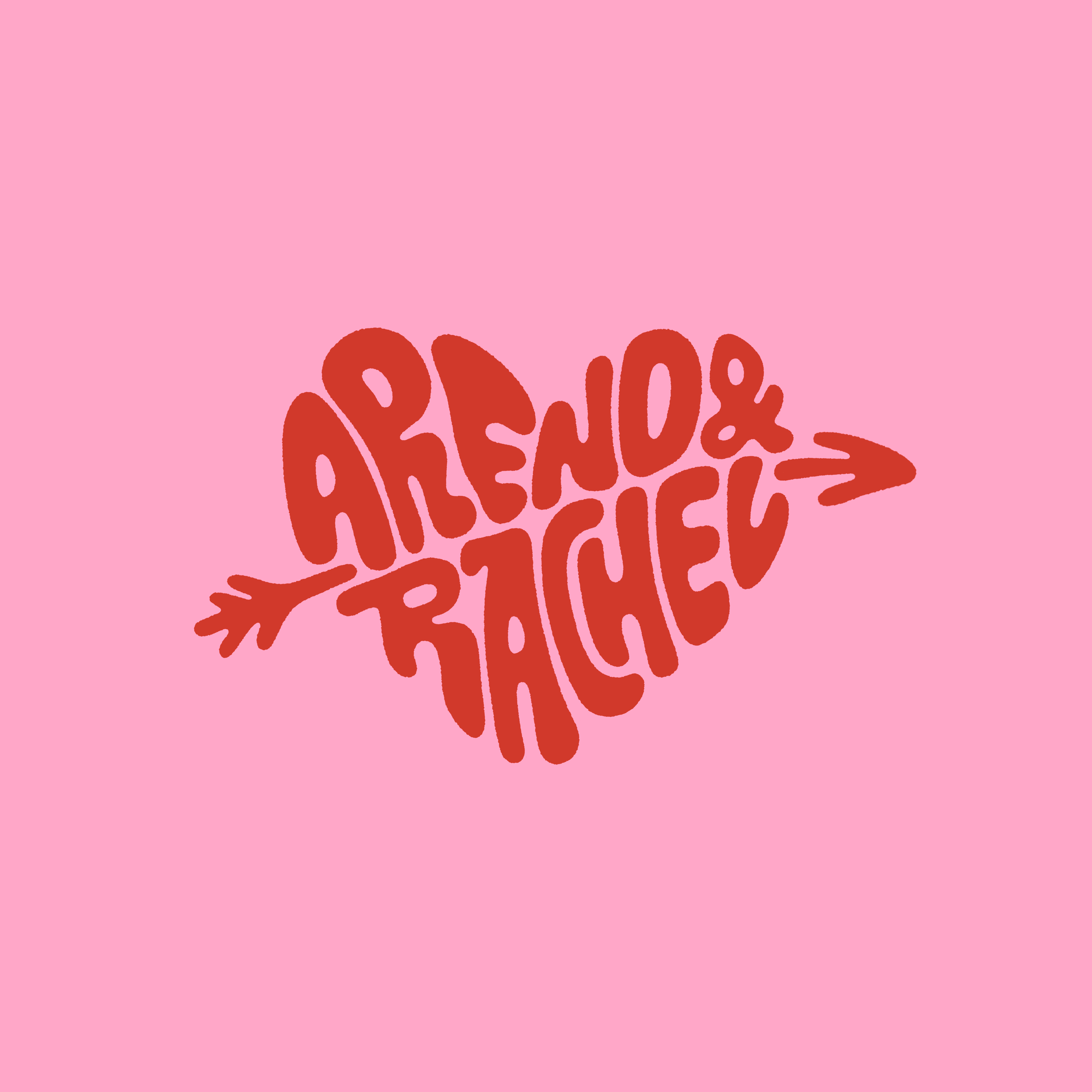 Arend & Rachel arend arrow cupid engagement heart lettering love rachel
