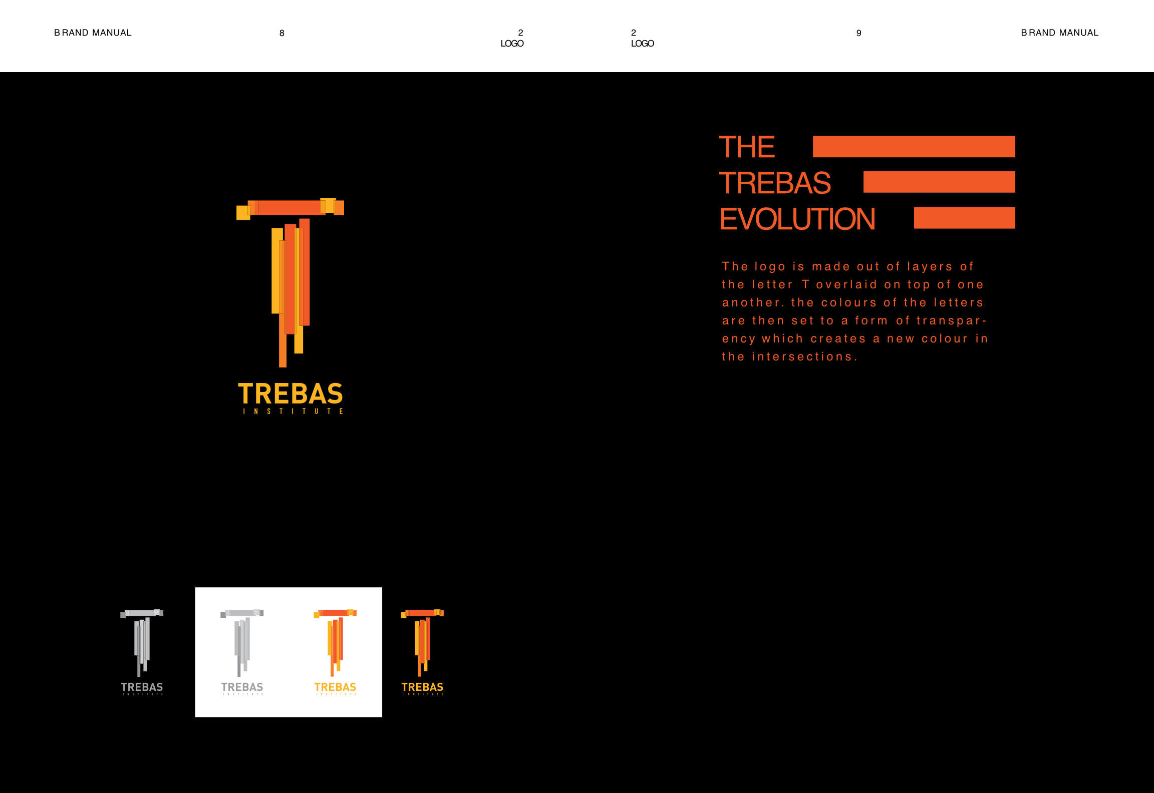 TREBAS : Rebranding branding design graphic design institute logo mockup rebranding