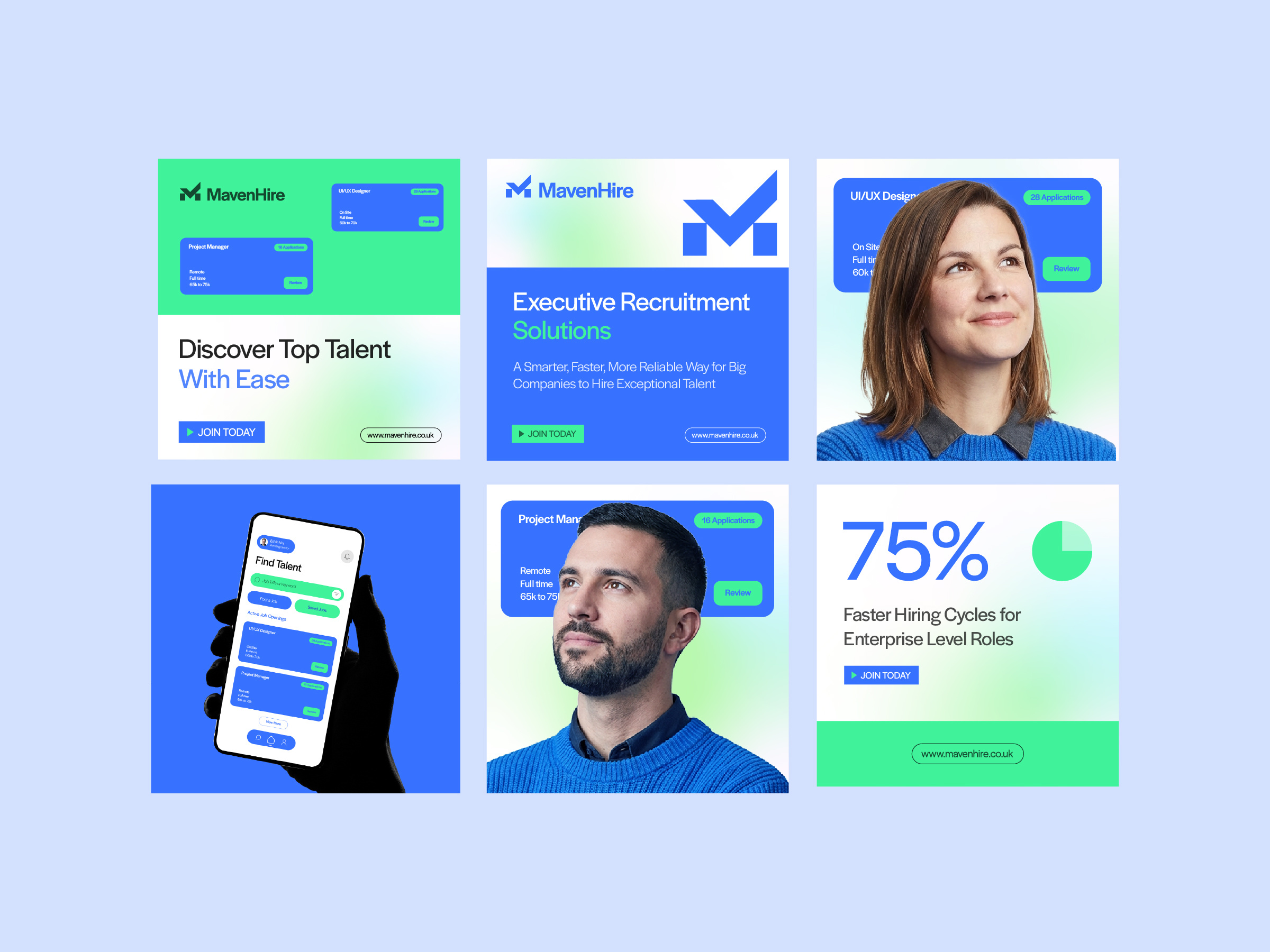 MavenHire - Visual Identity brand identity branding design hire job logo logo logo design modern logo recruitment saas logo tech branding tech logo