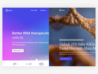 From The Web #39 after arn before biology discovery dna hero lab landing page medicine redesign research testing treatment web