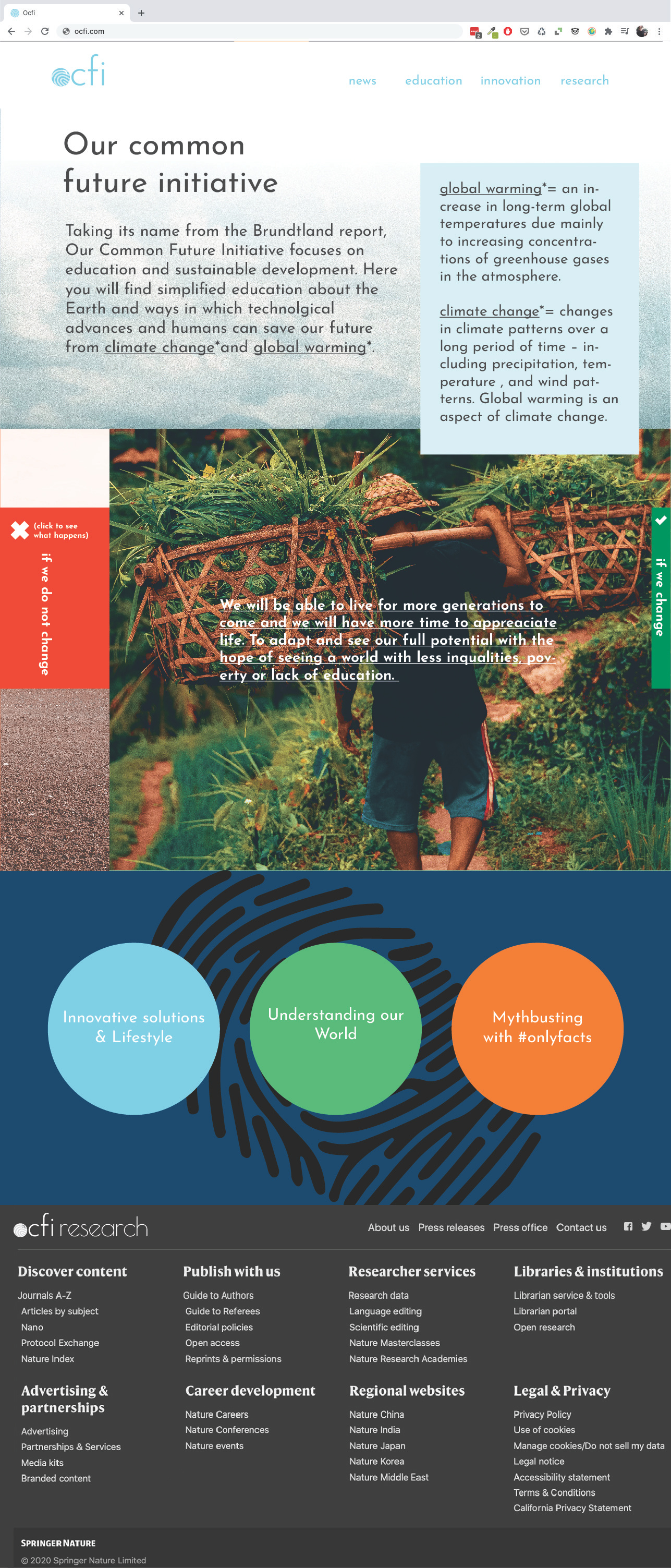 OCFI: Website branding design graphic design logo mockup ngo non profit organization ui ux web design website