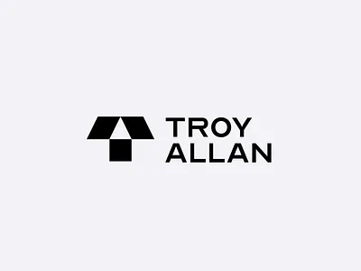 Troy Allan Logo Concept bold brand design brand guidelines book brand identity brand system brand visual identity branding clean geometric logo logo design logotype minimal modern monogram real estate symbol ta visual identity wordmark
