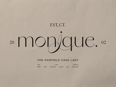 Monique brand brand strategy branding business strategy design elegant fancy graphic design luxury brand minimal minimalist natural neutral colors serif serif typeface soft