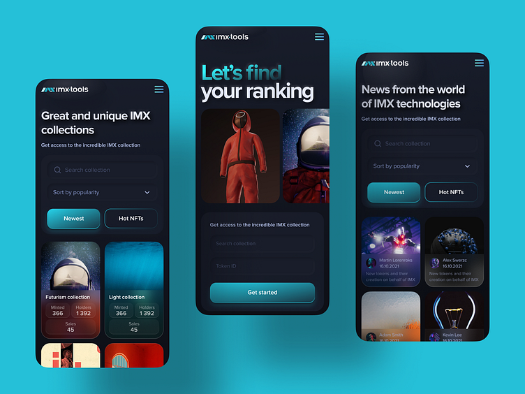 IMX Tools — Web3 Marketplace UI / Dark Mode Web & Mobile Design by vino ...