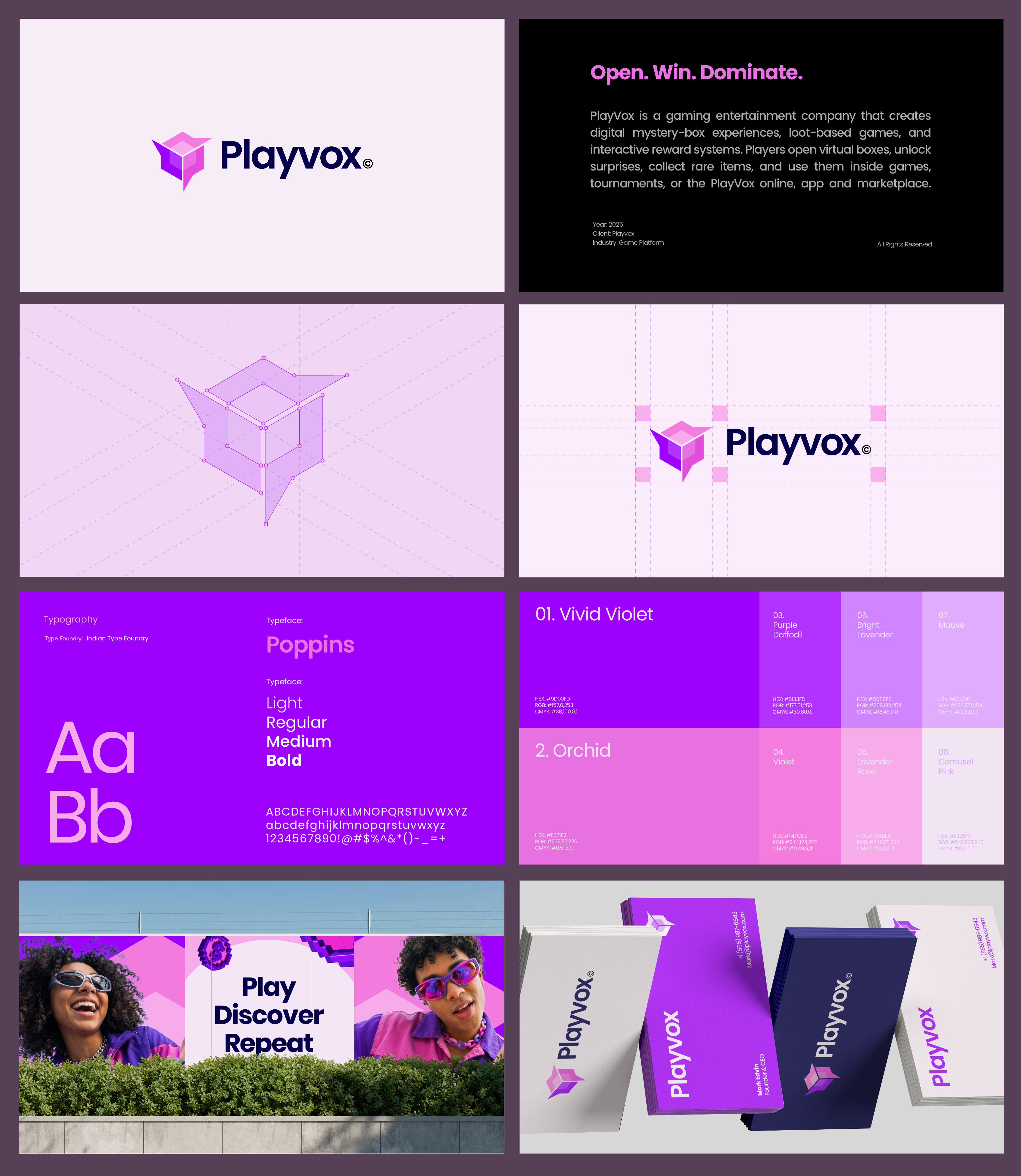 Playvox - branding project app logo box brand identity branding game gaming platform logo logo design modern logo online game p logo platform play saas tech
