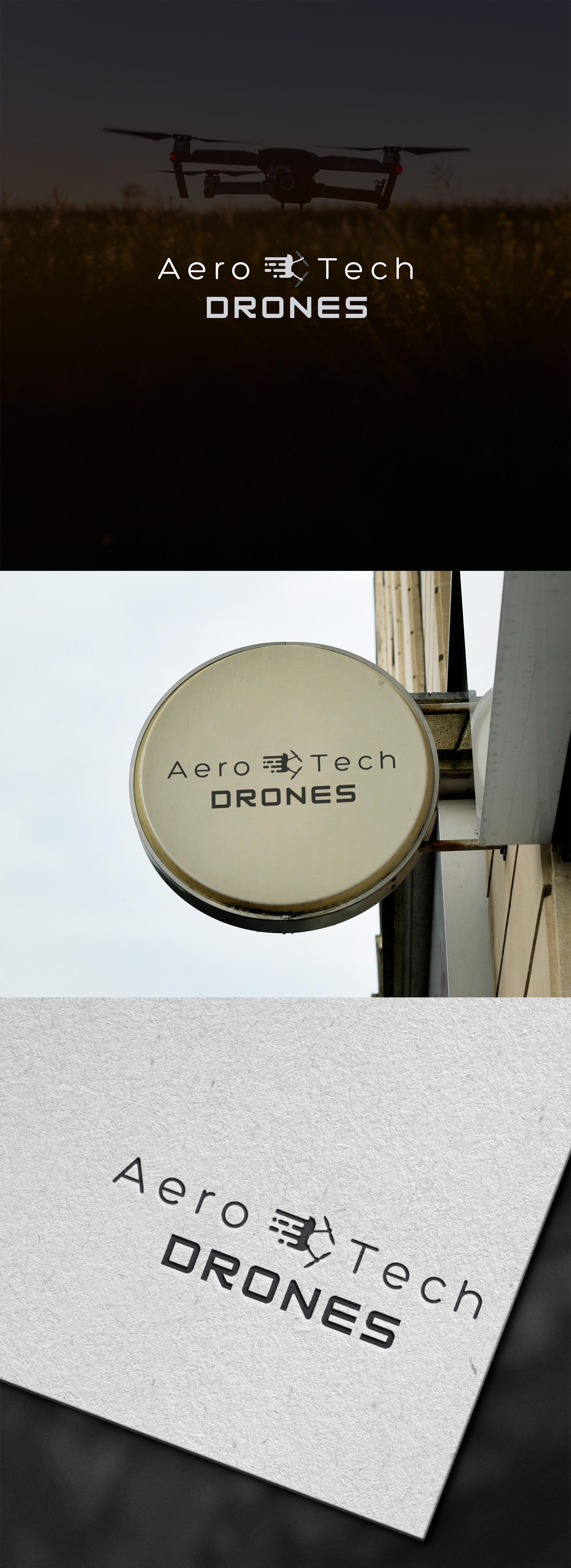 Precision in Motion - Logo & Identity Design for a Drone-Tech Br aerospace logo bold brand design brand identity brand systems clean typography custom icon design mockup digital tech brand drone branding logo concept logo design logo inspiration minimal design modern logo monochrome branding product branding startup branding tech identity visual identity