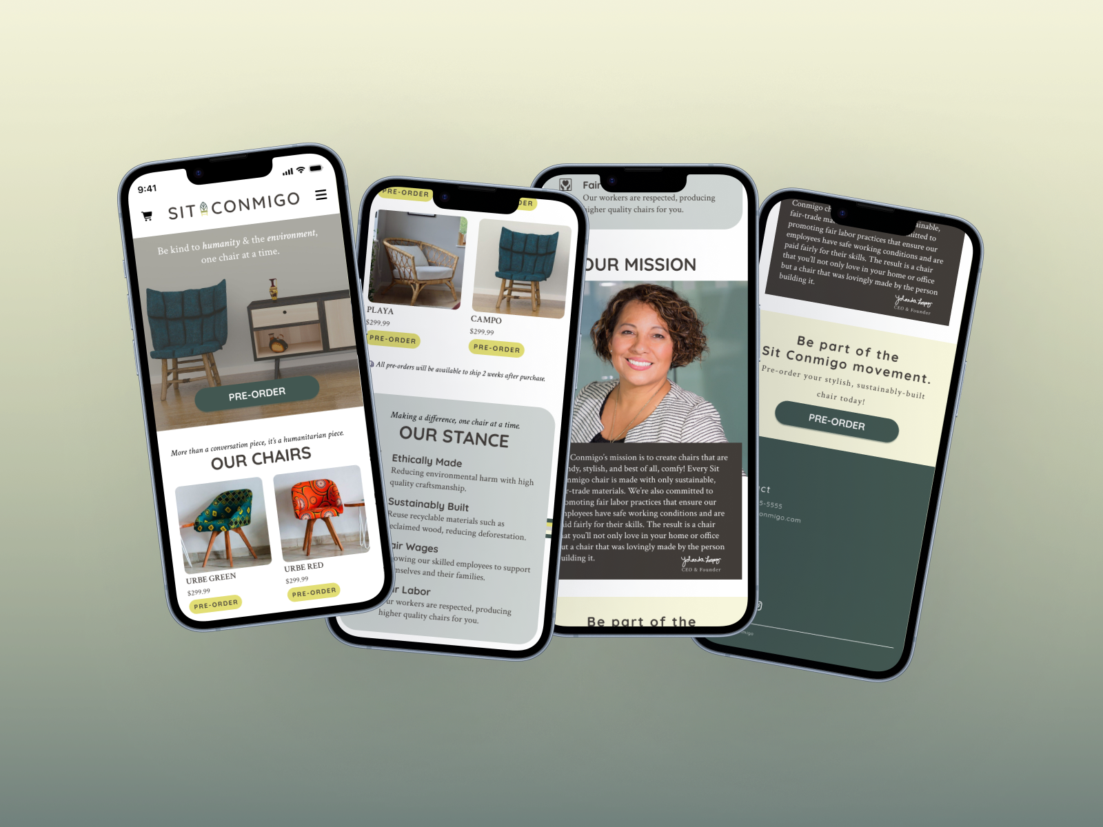 Furniture Company Mobile-First Design