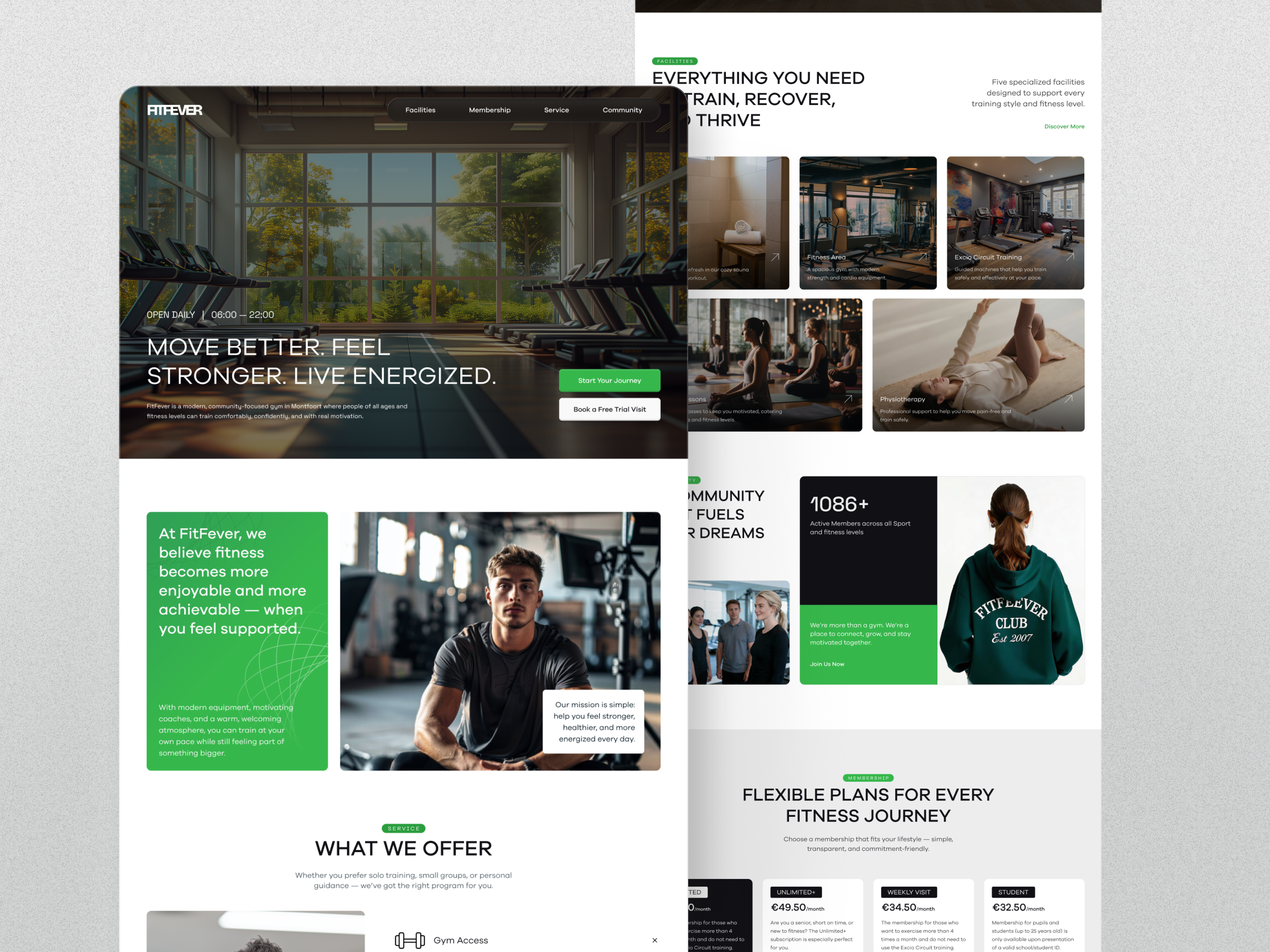 Bold & Modern Fitness Website Interface brandidentity cleanui designsystem digitalexperience fitness fitnessbranding fitnesswebsite gym gymwebsite landingpage layoutdesign modernui responsiveweb typography uidesign userexperience uxdesign visualdesign webdesign website