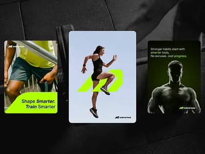 Mewing Branding ai animate b2b brand brand identity branding company fitness gym healthy identity logo logo design print saas sport visual branding visual identity