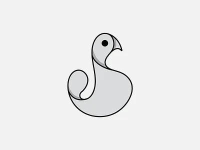 Hand Drawn Bird Logo Concept! bird logo black and white brand guideline brand identity branding hand drawn minimal minimalist modern simple vector