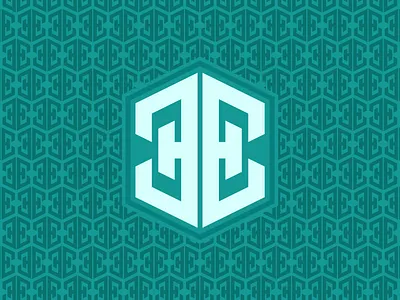 EE Monogram and Pattern with Mirroring Style for Branding apparel brand identity branding design display font graphic design hand lettering handmade hexagonal initial lettering logo logo design logo letter logo mark logo type mirroring monogram pattern
