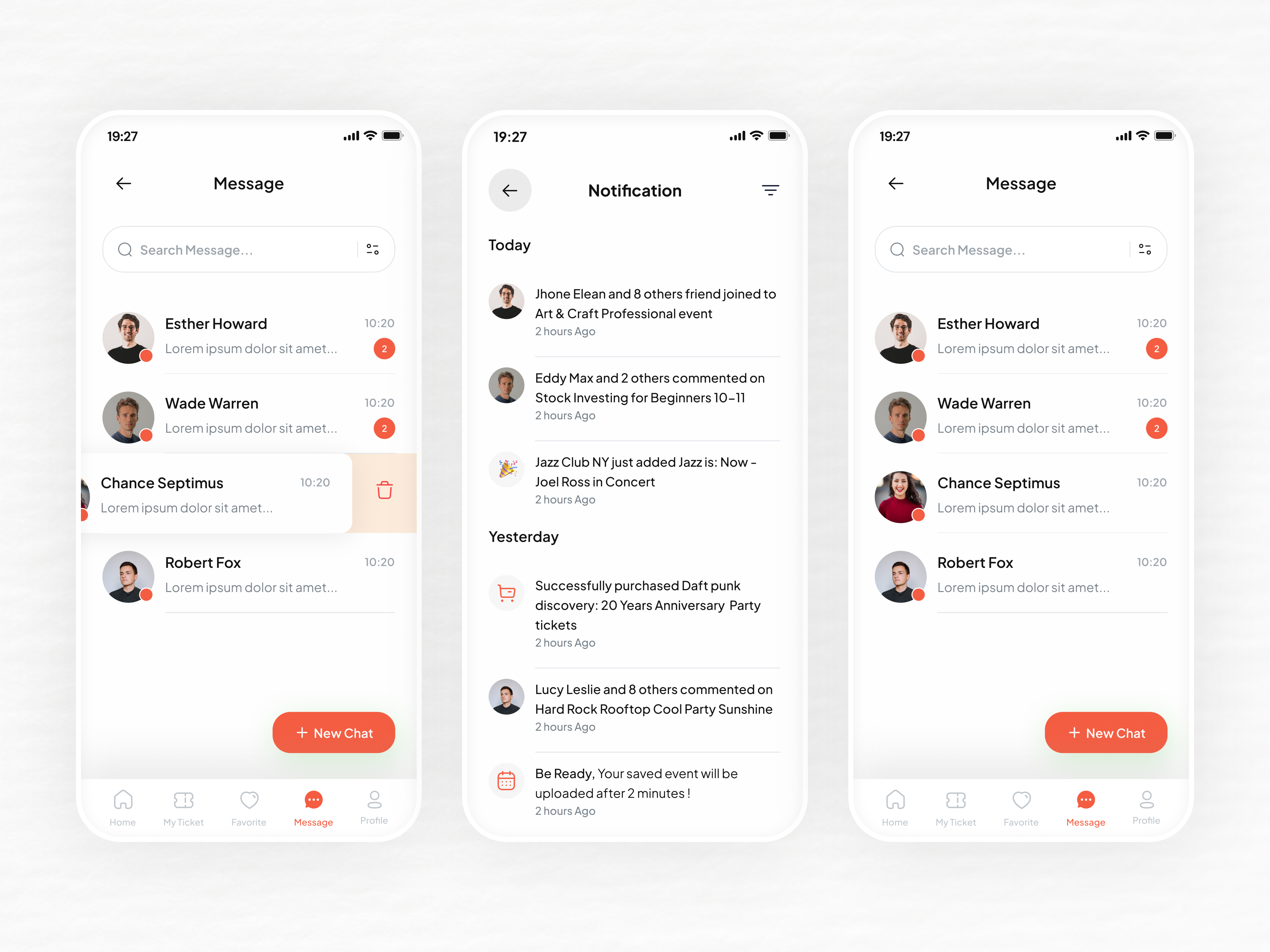 Example of Mobile App UI Design 
