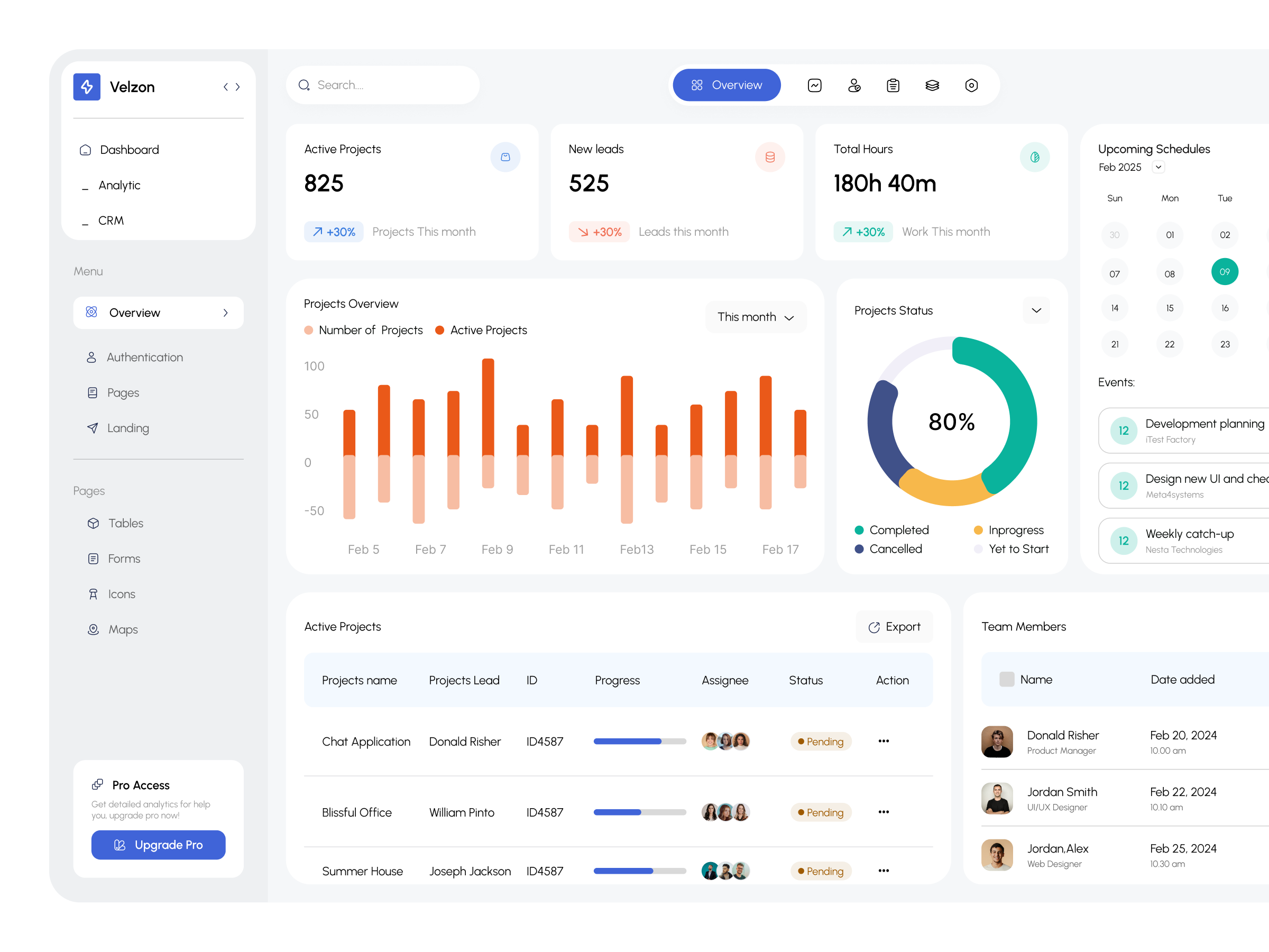 Project Management Dashboard analytics chart crm crm dashboard dashboard design management product design project management sales task task management team management ui ux web design website