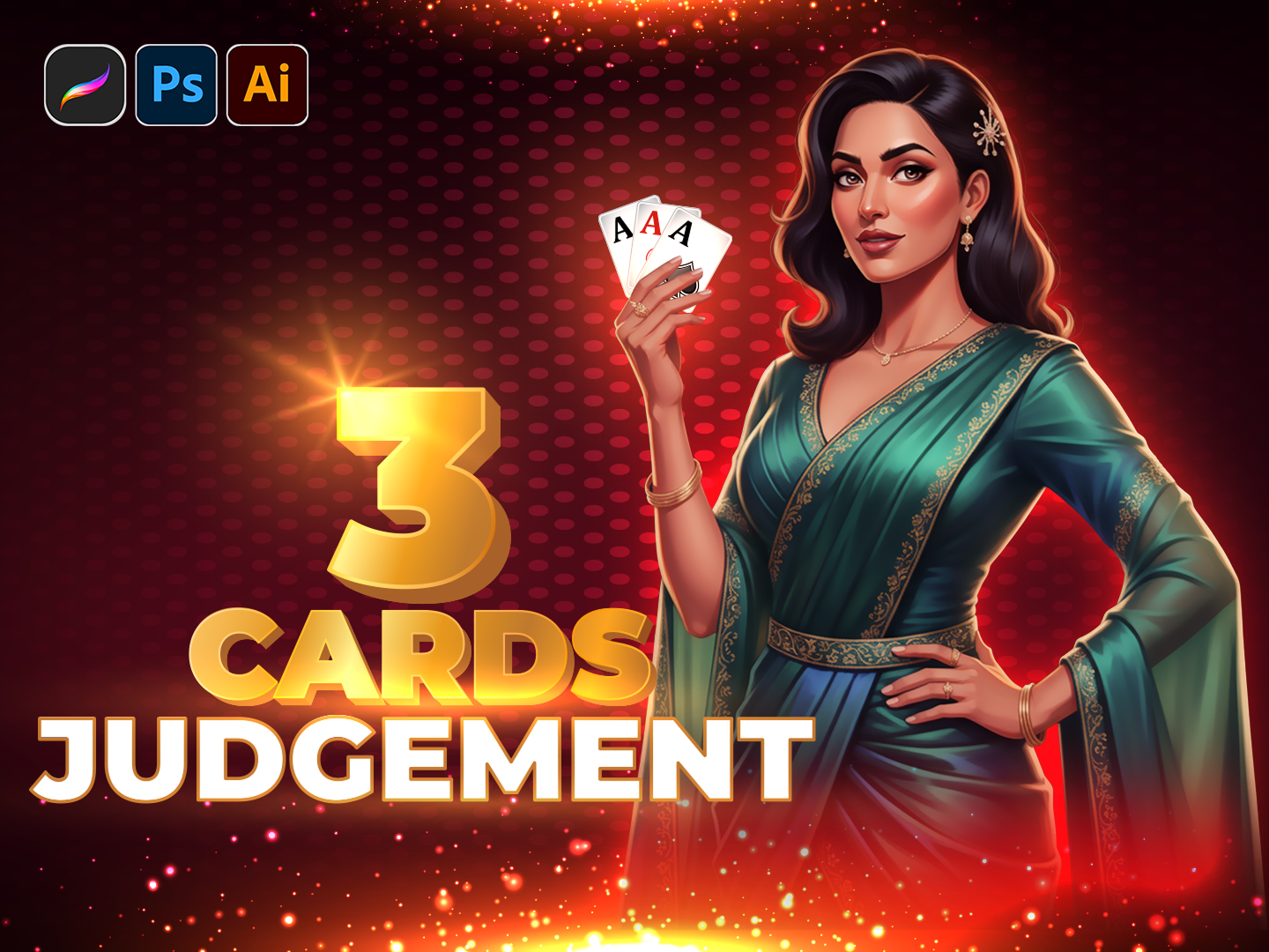 3 CARDS JUDGEMENT-CARD GAME 300minds cardgame casinogame character design characterconcept concept art designexploration digital art game art game ui illustator illustration photoshop stylized art stylized character ui design uiux ux design