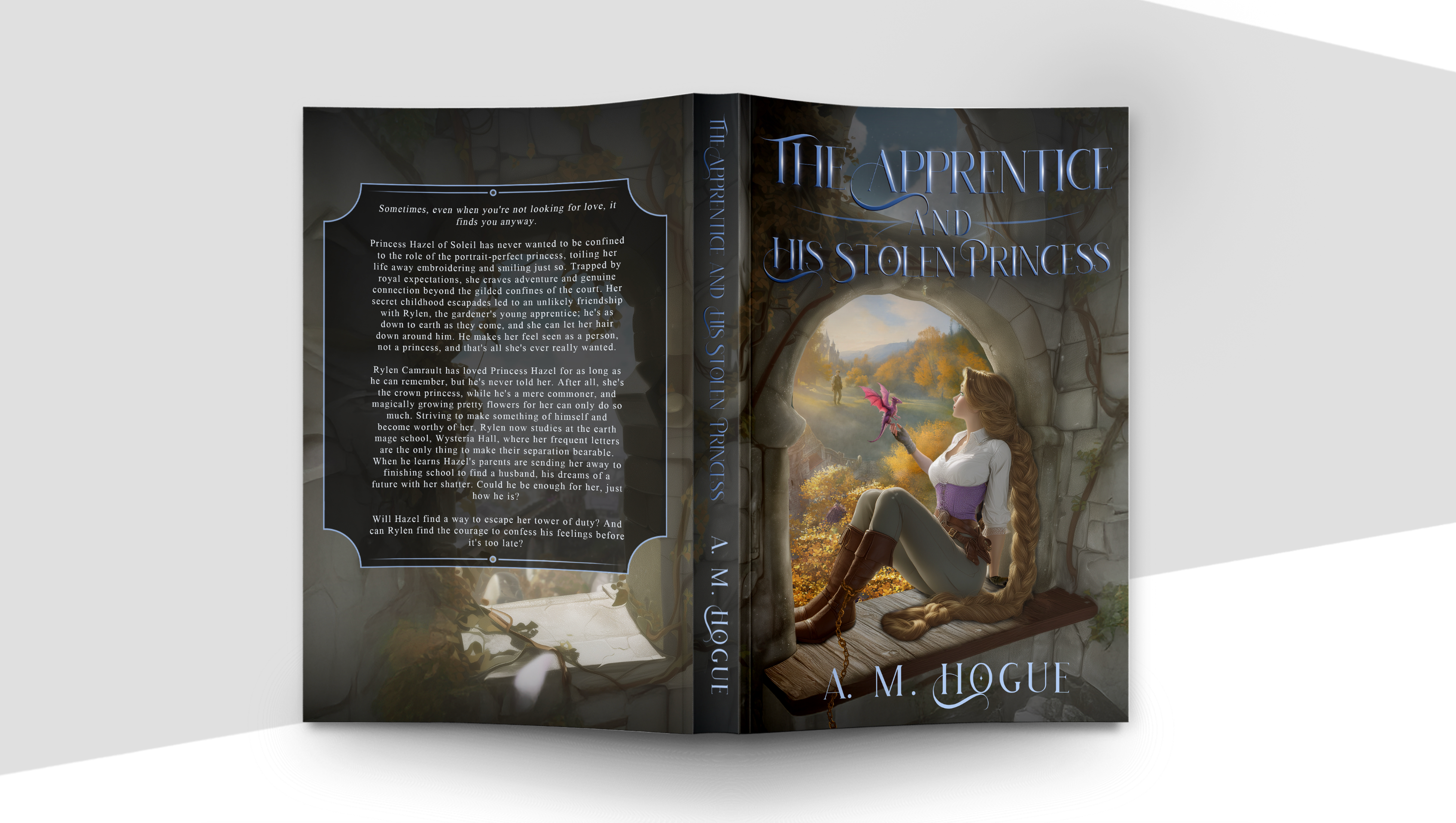The Apprentice by AM Hougue (Book Three of the Series) amazon kindle cover book cover design book design fantasy book cover fantasy world kdp kindle ebook photo manipulation photoshop title design