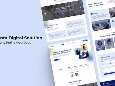 Talenta Digital Solution - Corporate Agency Website Explorati🚀 cleanui corporatewebsite digitalagency figma saasdesign techdesign uiux webdesign webdev