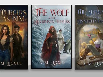 AM Hogue Fantasy Series book cover book design book design in photoshop book series book series design ebook fantasy book series fantasy books kdp book cover kindle book photoshop