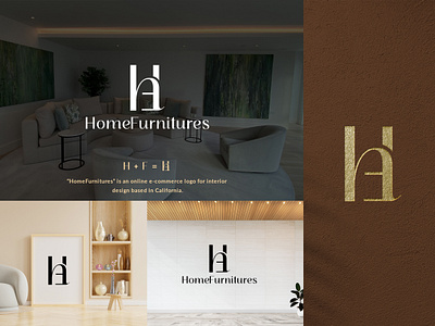 Home Furnitures branding concept decor e commerce furniture home home furnitures homedecor interior letter mark logo concept luxury luxury furnitures modern logo online shop sofa store typography wood woodfurniture