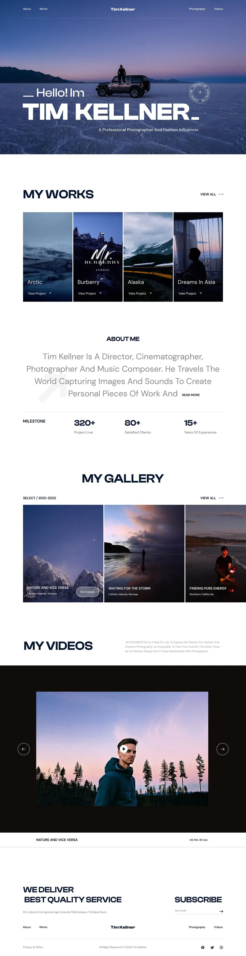 Portfolio Website Design 3d animation branding graphic design logo motion graphics ui website