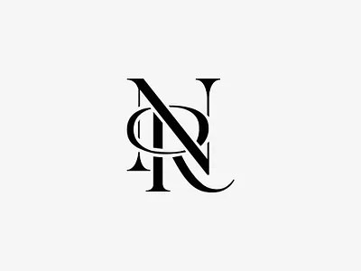 NR monogram logo 3d animation branding graphic design logo motion graphics ui