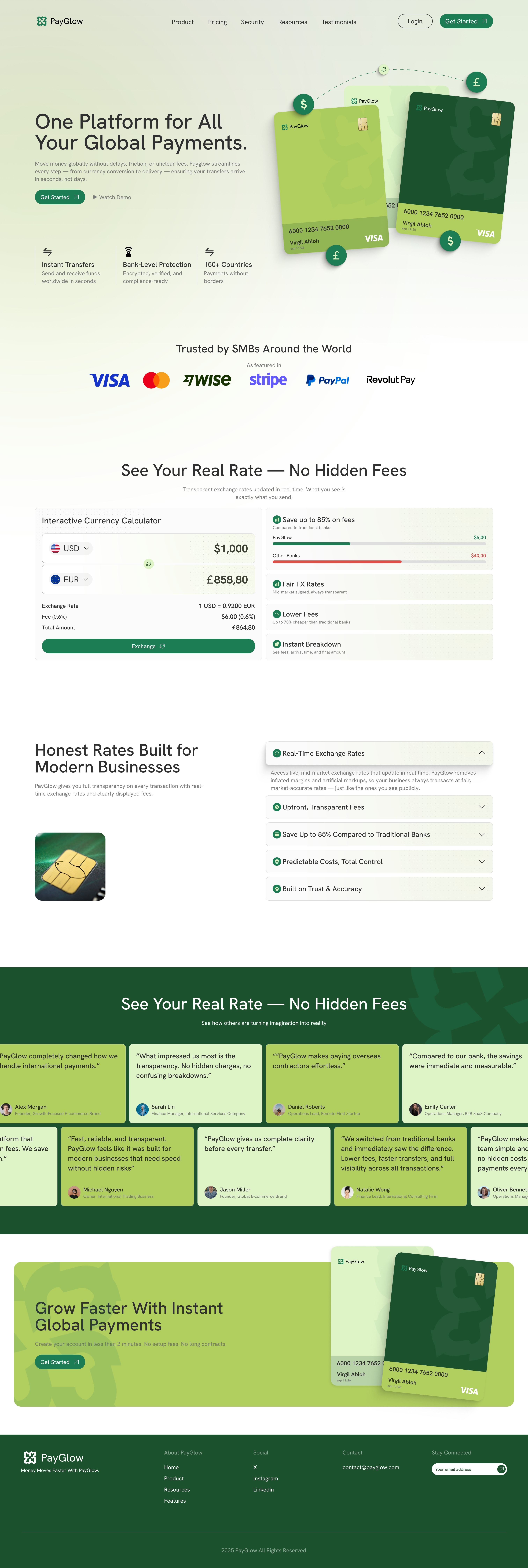 Example of Performance Driven Landing Page Design