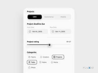 Fluxio Icon Pack assets black button calendar component date icon icon pack light mode tab bar tabbar ui kit