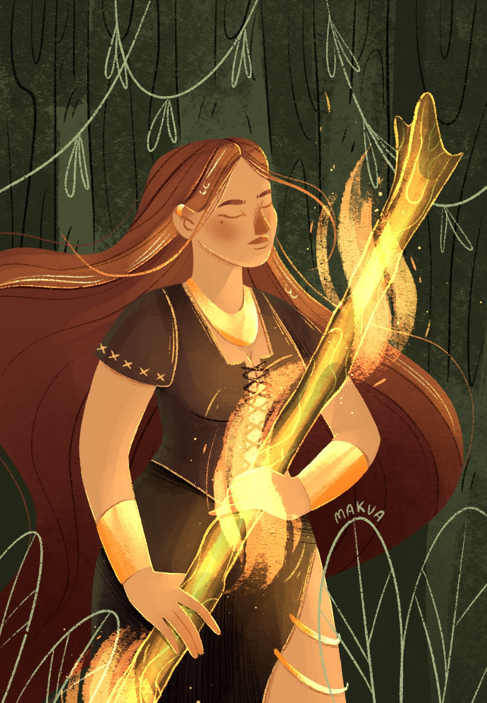 Forest witch 🔥 book illustration cartoon character character character design childrens illustration design girl illustration illustration