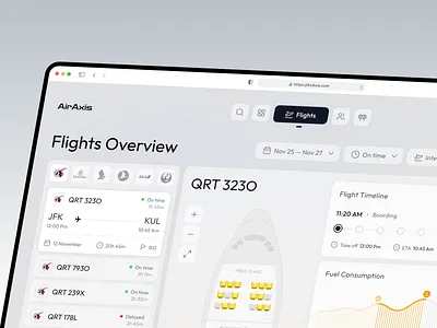 Flight Booking Management Dashboard admin dashboard ai flight booking airlines booking dashboard dashboard design dashboard ui design data visualization design flight booking flight management flight tracker online booking product design saas travel management travel ui ui uiux ux