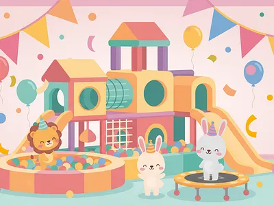Building Blocks of Early Trust: Educational Illustration characterdesign childrensbook cuteillustration dribbble edtech educationapp flatdesign illustration kidlit parenting pastel preschool softcolors vectorart