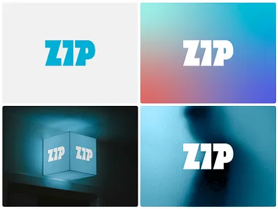 ZIP Wordmark flash icon lighting logo mark symbol thunder wordmark zip