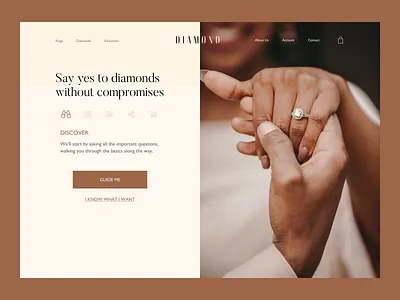 Online Store Hero e commerce hero minimal ui ux visual design