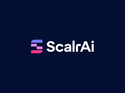 ScalrAi Logo Visual Identity abstract logo agent logo ai logo analytics logo bold logo data logo digital logo fintech logo futurisitc logo gradient logo graph logo growth logo infrastructure logo modular logo s logo startup logo step logo tech logo web logo wrokflow logo
