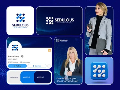 Tech Company Brand Identity Design ai brand identity branding graphic design logo logo design modern packaging design print design stationery design tech technology ui visual identity