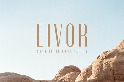 Eivor Sans Serif Font logotype