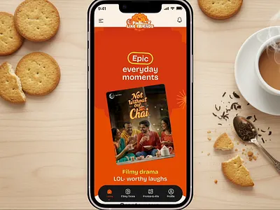 Sunfeast Family Like Friends animation cool interaction figma interaction design mobile design ui uiux